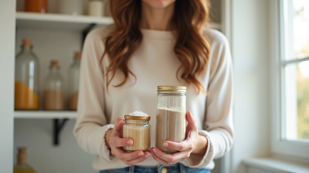 Organisation d'un inventaire minimaliste de produits ménagers écologiques dans une maison française