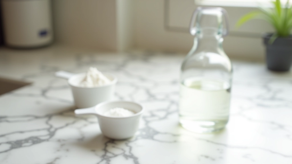 Préparation de la solution de nettoyage avec mesures précises dans des verres doseurs